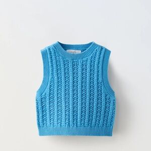 Zara Blue Kids Tank Top